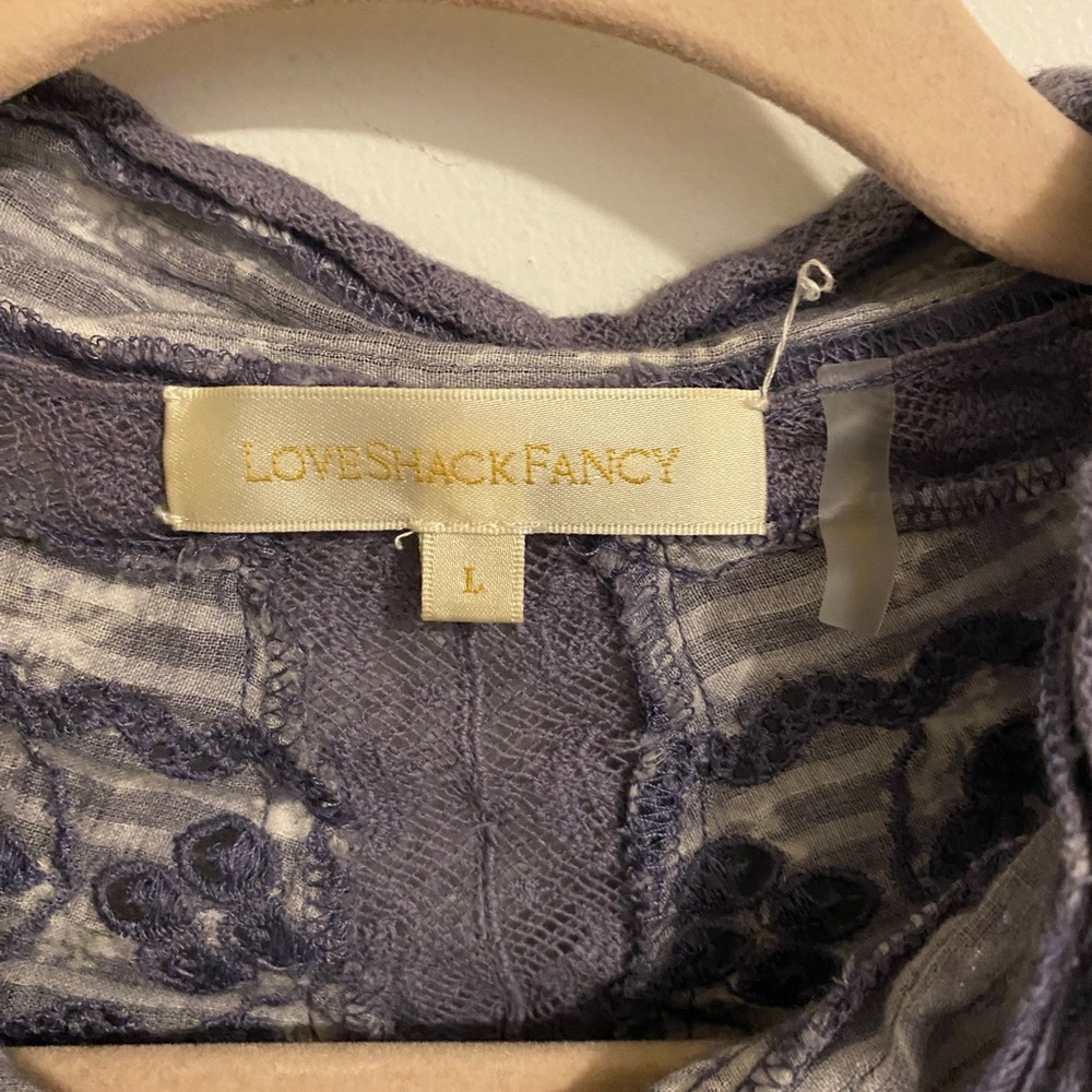 Loveshackfancy Blouse, Button Up, Reversible - image 2